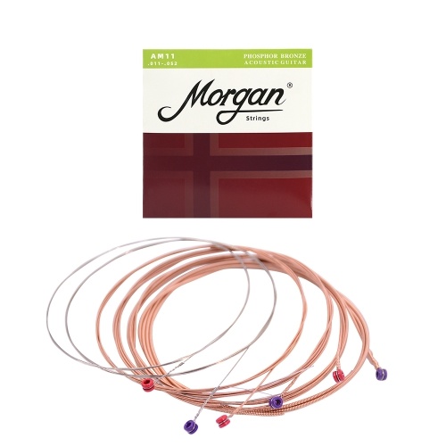 Morgan 6pcs 011-052 Acoustic Folk Guitar Strings Antioxidant Coating(Extra Light)
Morgan 6pcs 011-052 Acoustic Folk Guitar Strings Antioxidant Coating(Extra Light)