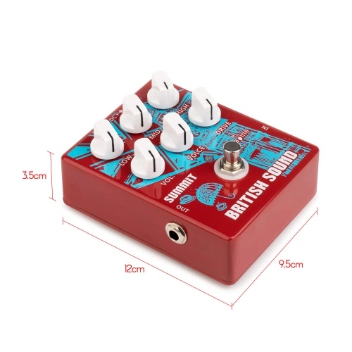 Caline CP-58 British Sound Cabinet Simulation Distortion Guitar Effect Pedal 3-Band EQ Aluminum Alloy Housing True Bypass
Caline CP-58 British Sound Cabinet Simulation Distortion Guitar Effect Pedal 3-Band EQ Aluminum Alloy Housing True Bypass