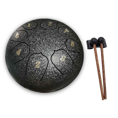 6 inch 8-Tone Steel Tongue Drum Hand Pan Drums with Drumsticks Percussion Musical Instruments
6 inch 8-Tone Steel Tongue Drum Hand Pan Drums with Drumsticks Percussion Musical Instruments