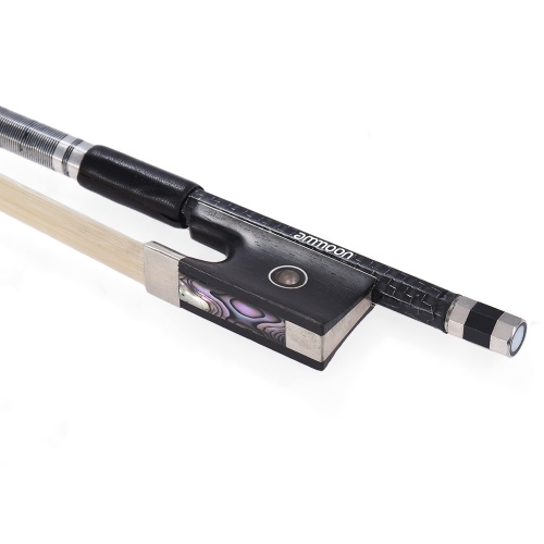 ammoon Well Balanced Braided Carbon Fiber 1/4 Violin Fiddle Bow Round Stick Exquisite Horsehair Ebony Frog
ammoon Well Balanced Braided Carbon Fiber 1/4 Violin Fiddle Bow Round Stick Exquisite Horsehair Ebony Frog