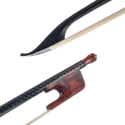 4/4 Violin Fiddle Bow Baroque Style Carbon Fiber Veneer Round Stick Snakewood White Horsehair Well Balanced
4/4 Violin Fiddle Bow Baroque Style Carbon Fiber Veneer Round Stick Snakewood White Horsehair Well Balanced