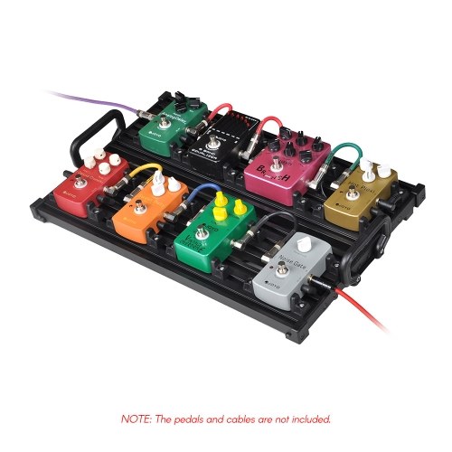 Portable Guitar Effect Pedal Board Pedalboard Aluminum Alloy with Carry Bag, M Size
Portable Guitar Effect Pedal Board Pedalboard Aluminum Alloy with Carry Bag, M Size