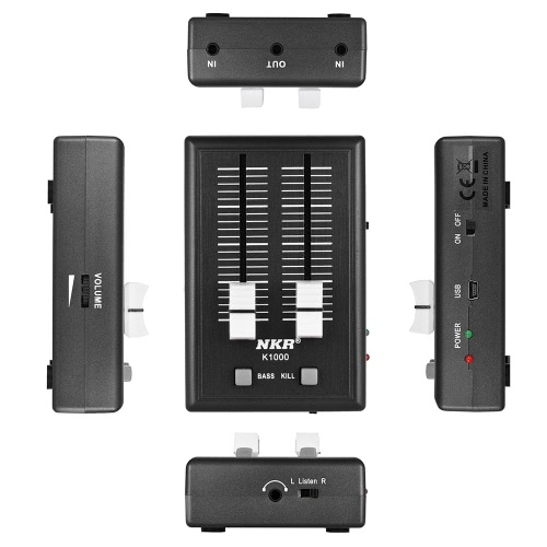 K1000 Professional Mini Mobile Phone Audio Sound Mixer Pocket Mixer 3.5mm Interfaces with Power Adapter
K1000 Professional Mini Mobile Phone Audio Sound Mixer Pocket Mixer 3.5mm Interfaces with Power Adapter