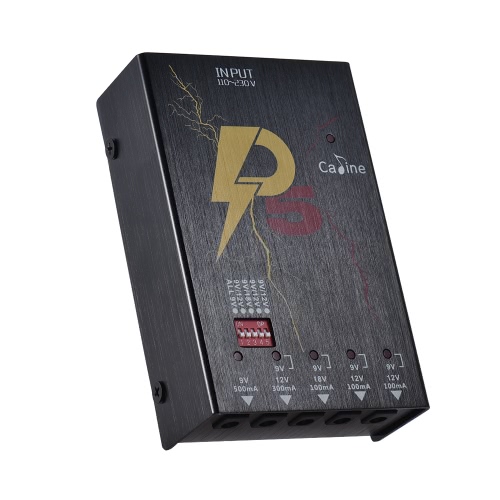 Caline P5 Guitar Effect Power Supply Station 5 Isolated DC 9V 12V 18V Outputs with Short Circuit Protection
Caline P5 Guitar Effect Power Supply Station 5 Isolated DC 9V 12V 18V Outputs with Short Circuit Protection