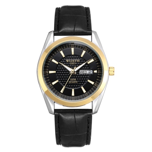 WLISTH S903 Classic Couple Watch Minimalist His and Hers Quartz Wrist Watch Business Casual Dress Watch for Men Women with Calendar/Luminous/30M Waterproof Leather Strap
WLISTH S903 Classic Couple Watch Minimalist His and Hers Quartz Wrist Watch Business Casual Dress Watch for Men Women with Calendar/Luminous/30M Waterproof Leather Strap