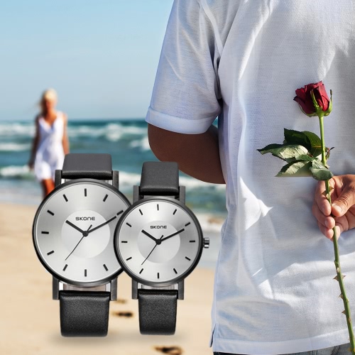 SKONE Fashion Luxury Quartz Couple Watches Water-Proof PU Leather Lovers Watch Men Women Casual Wristwatch
SKONE Fashion Luxury Quartz Couple Watches Water-Proof PU Leather Lovers Watch Men Women Casual Wristwatch