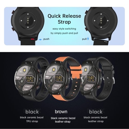 SENBONO Air 1 1.6-inch 400*400px Full-touch Screen Smart Watch- Black Leather, 4GB+128GB
SENBONO Air 1 1.6-inch 400*400px Full-touch Screen Smart Watch- Black Leather, 4GB+128GB