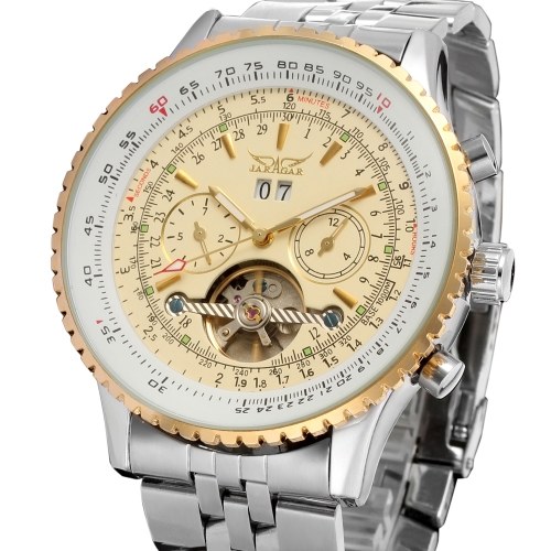 Men Automatic Mechanical Watch Steel Band Fashion Multifunction Wristwatch Calendar Date Display Watches
Men Automatic Mechanical Watch Steel Band Fashion Multifunction Wristwatch Calendar Date Display Watches