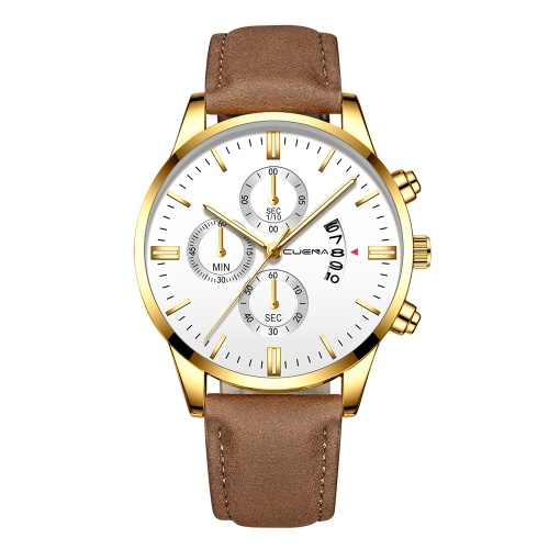 CUENA Men Fashion Leather Band Quartz Watch Simple Calendar Business Watches Casual Big Dial Wrist Watch
CUENA Men Fashion Leather Band Quartz Watch Simple Calendar Business Watches Casual Big Dial Wrist Watch