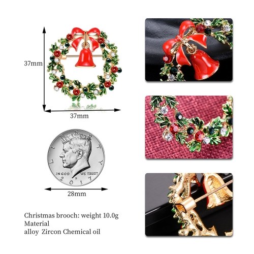 Fashionable Cute Festival Alloy Breastpin Lovely Unique Decorative Brooch Delicate Christmas Halloween Ornament Gift 
Fashionable Cute Festival Alloy Breastpin Lovely Unique Decorative Brooch Delicate Christmas Halloween Ornament Gift