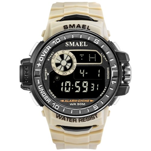 SMAEL 1626 Multifunctional Sport Watch for Men Women Fashionable Unisex Wrist Watch with 50M Waterproof/Luminous/Alarm/Timing/Week/Date Display
SMAEL 1626 Multifunctional Sport Watch for Men Women Fashionable Unisex Wrist Watch with 50M Waterproof/Luminous/Alarm/Timing/Week/Date Display