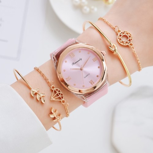 

XR4601 Retro Roman Numeral Women Dress Wristwatch Stylish Minimalist Lady Analog Quartz Watch Simple Casual Watch for Dating Party Travel Work