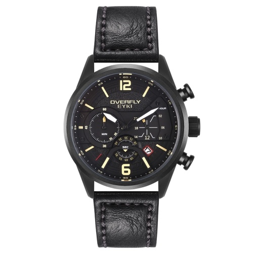 EYKI E3140L Stylish Elegant Men Quartz Watch Multifunctional Business Casual Dress Watch with 30M Waterproof/Luminous/Calendar/Timing/24-Hour PU Strap
EYKI E3140L Stylish Elegant Men Quartz Watch Multifunctional Business Casual Dress Watch with 30M Waterproof/Luminous/Calendar/Timing/24-Hour PU Strap