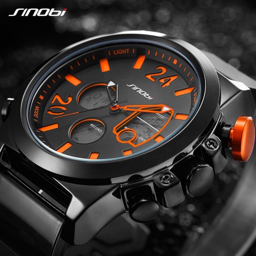 SINOBI Sport Quartz Watch 3ATM Water-resistant Men Watches Luminous Wristwatch Male Chronograph
SINOBI Sport Quartz Watch 3ATM Water-resistant Men Watches Luminous Wristwatch Male Chronograph