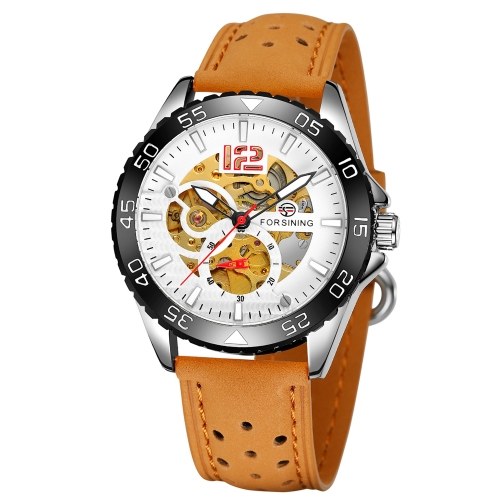Men's Watch Automatic Mechanical Watches with Leather Band Strap Classic Skeleton Dial Design Luminous Wristwatch
Men's Watch Automatic Mechanical Watches with Leather Band Strap Classic Skeleton Dial Design Luminous Wristwatch