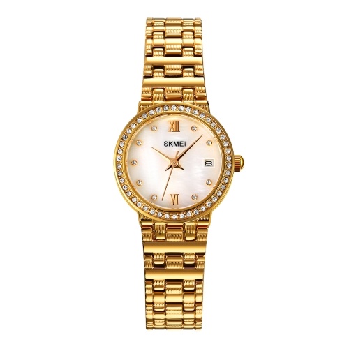 SKMEI 1809 Stylish Elegant Ladies Dress Wrist Watch Crystal-Accented Roman Numeral Analog Women Quartz Watch with Stainless Steel Strap Waterproof Thin Wristwatch
SKMEI 1809 Stylish Elegant Ladies Dress Wrist Watch Crystal-Accented Roman Numeral Analog Women Quartz Watch with Stainless Steel Strap Waterproof Thin Wristwatch