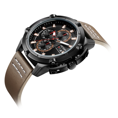 MEGIR Fashion Sport Men Watches 3ATM Water-resistant Quartz Luminous Man Wristwatch Chronograph Calendar
MEGIR Fashion Sport Men Watches 3ATM Water-resistant Quartz Luminous Man Wristwatch Chronograph Calendar
