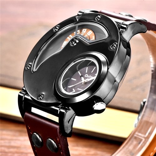 Oulm Watch Two Time Zone Man Quartz Watches Brand Luxury Leather Strap Sport Wristwatch With Two Movement Male Clock Relogio Masculino (Coffee)
Oulm Watch Two Time Zone Man Quartz Watches Brand Luxury Leather Strap Sport Wristwatch With Two Movement Male Clock Relogio Masculino (Coffee)