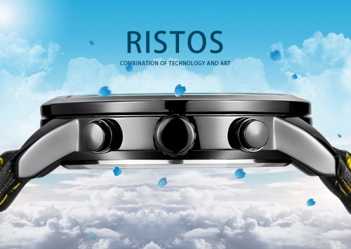 RISTOS 2017 Luminous Sports Military Style Men Watch Quartz Water-Proof Man Casual Wristwatch PU Leather Strap Masculino Relogio + Box RISTOS 2017 Luminous Sports Military Style Men Watch Quartz Water-Proof Man Casual Wristwatch PU Leather Strap Masculino Relogio + Box