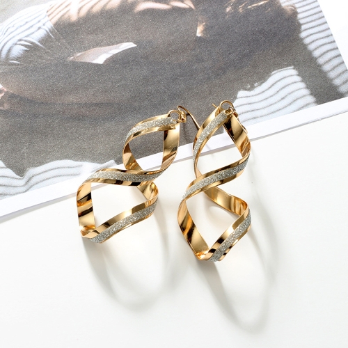 Simple and Fashion Personality Long Earrings Irregular Geometry Rotating Wave Eardrop with Zinc Alloy
Simple and Fashion Personality Long Earrings Irregular Geometry Rotating Wave Eardrop with Zinc Alloy