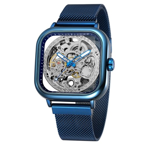 Square Men’s Watch Mechanical Stainless Steel Skeleton Waterproof Automatic Self-Winding Dial Luminous Display Wrist Watch
Square Men’s Watch Mechanical Stainless Steel Skeleton Waterproof Automatic Self-Winding Dial Luminous Display Wrist Watch