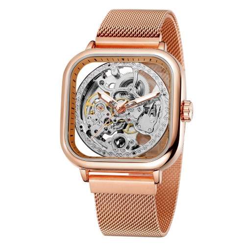 Square Men’s Watch Mechanical Stainless Steel Skeleton Waterproof Automatic Self-Winding Dial Luminous Display Wrist Watch
Square Men’s Watch Mechanical Stainless Steel Skeleton Waterproof Automatic Self-Winding Dial Luminous Display Wrist Watch