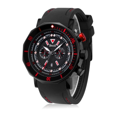 Bolisi Fashion Casual Quartz Watch 3ATM Water-resistant Men Watches Male Wristwatch Calendar Timer Bolisi Fashion Casual Quartz Watch 3ATM Water-resistant Men Watches Male Wristwatch Calendar Timer