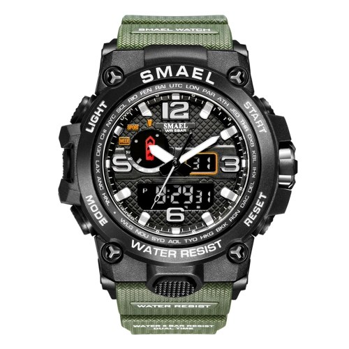 SMAEL 1545 Fashionable Sport Men Wrist Watch Multifunctional Quartz Digital Electronic Watch with 50M Waterproof/Luminous/Alarm/Stopwatch/Week/Date
SMAEL 1545 Fashionable Sport Men Wrist Watch Multifunctional Quartz Digital Electronic Watch with 50M Waterproof/Luminous/Alarm/Stopwatch/Week/Date