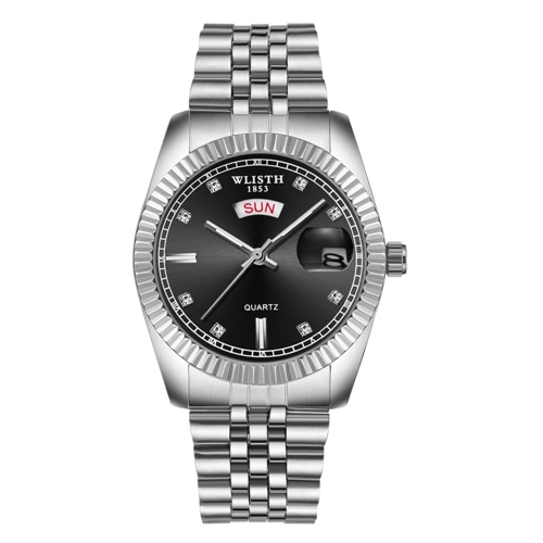 WLISTH S525 Classic Men Business Wrist Watch Stylish Analog Quartz Watch with Steel Strap Multifunctional Dress Watch with 30M Waterproof/Luminous/Week/Date Display
WLISTH S525 Classic Men Business Wrist Watch Stylish Analog Quartz Watch with Steel Strap Multifunctional Dress Watch with 30M Waterproof/Luminous/Week/Date Display