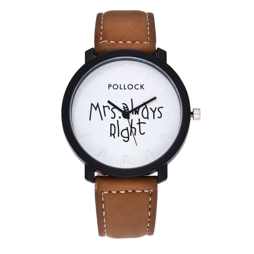 Fashion Casual Mrs Always Right Quartz Analog Wrist Watch