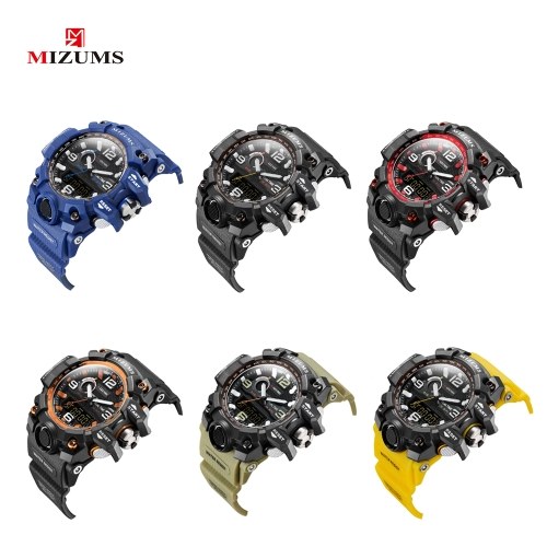 MIZUMS Men Fashion Sport Quartz Watch Electronic Digital LED Watches Multi-Functional Water-Resistant Wrist Watch
MIZUMS Men Fashion Sport Quartz Watch Electronic Digital LED Watches Multi-Functional Water-Resistant Wrist Watch