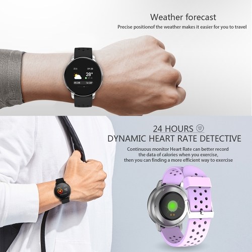 

SN11 Smart Watch 1.3-inch IPS-LCD Touchscreen IP67 Waterproof Heart Rate Sleep Blood Pressure/Oxygen Monitor Activity Fitness Tracker Pedometer Sedentary Reminder Remote Camera Music Control Sports Smartwatch with Silicone Strap Band Compatible with Andro