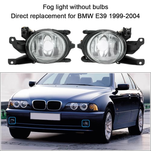 1 Pair Left & Right Front Fog Light without Bulbs Replacement Kit for BMW E39 1999-2004
1 Pair Left & Right Front Fog Light without Bulbs Replacement Kit for BMW E39 1999-2004