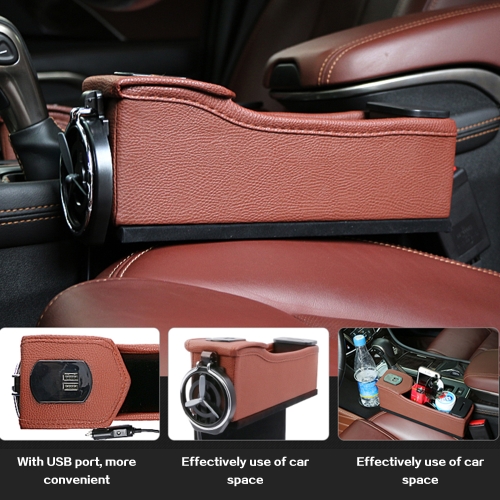 Double USB Port Multifunction Leather Catcher Box Car Seat Cup Coil Pocket Storage Organizer
Double USB Port Multifunction Leather Catcher Box Car Seat Cup Coil Pocket Storage Organizer