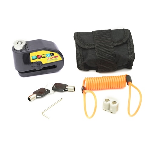 Motorcycle Alarm Disc Brake Lock, Anti Theft Motorcycle Wheel Padlock 110db Alarm Sound for Motorcycles Bicycles Scooter
Motorcycle Alarm Disc Brake Lock, Anti Theft Motorcycle Wheel Padlock 110db Alarm Sound for Motorcycles Bicycles Scooter