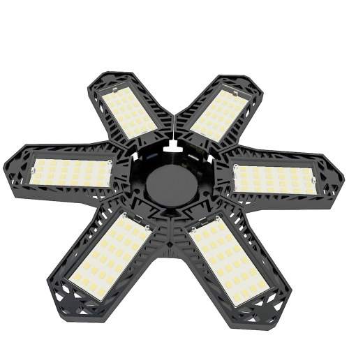 LED Garage Lights-Mini Ceiling Lights with 5 Adjustable Panels Deformable Fan Lamp Celling 100-265V 1500LM 6500K E27/E26 for Attic, Basement
LED Garage Lights-Mini Ceiling Lights with 5 Adjustable Panels Deformable Fan Lamp Celling 100-265V 1500LM 6500K E27/E26 for Attic, Basement