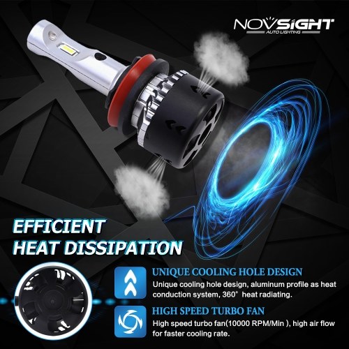 NOVSIGHT H11/H8/H9 LED Car Headlights Bulbs 70W 10000LM H15 Hi/lo Driving Fog Lights H1 H4 H7 H11 9005 9006 D1 Headlamp Light D40 NOVSIGHT H11/H8/H9 LED Car Headlights Bulbs 70W 10000LM H15 Hi/lo Driving Fog Lights H1 H4 H7 H11 9005 9006 D1 Headlamp Light D40