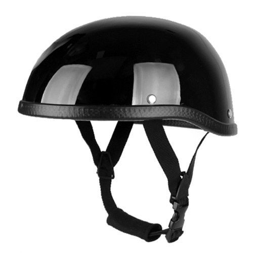 

Retro Style Motorcycle Half Helmet ABS+Cotton Plastic Cap- Dumb Black for Motorcyclist Biker Ridder(One Size)