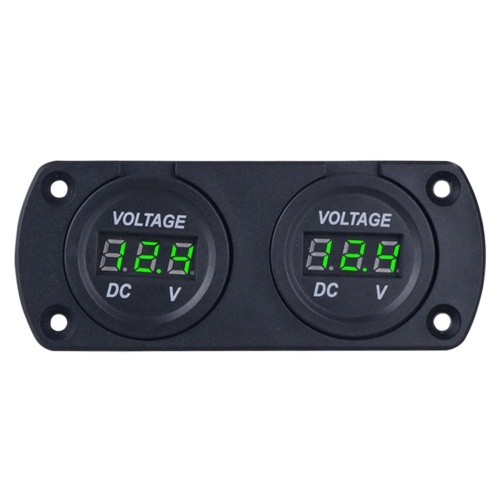 

Car Voltmeter LED Dual Digital Display Voltage Gauge 6-35V for 12/24V Car Truck SUV Marine Boat