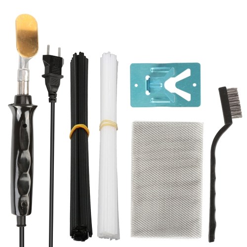 50W Electric Soldering Iron,Plastic Welder Kit with 40 Rods,1 Mesh,Wire Brush,Iron Stand for Car Bumper, Professional Surface Repair
50W Electric Soldering Iron,Plastic Welder Kit with 40 Rods,1 Mesh,Wire Brush,Iron Stand for Car Bumper, Professional Surface Repair