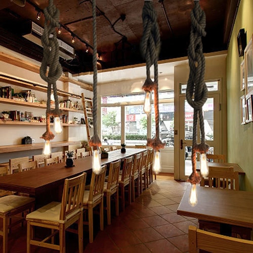 Lixada 450cm AC220V E27 Single Head Vintage Hemp Rope Hanging Pendant Ceiling Light Lamp Industrial Retro Country Style Dining Hall Restaurant Bar Cafe Lighting Use
Lixada 450cm AC220V E27 Single Head Vintage Hemp Rope Hanging Pendant Ceiling Light Lamp Industrial Retro Country Style Dining Hall Restaurant Bar Cafe Lighting Use