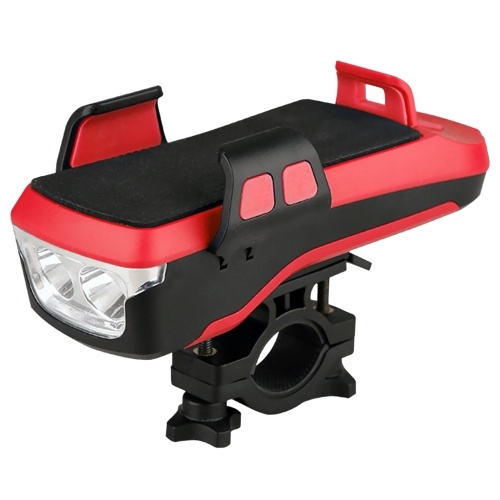 Multifunctional 4 in 1 USB Bicycle Rechargeable LEDs Light with Phone Holder 130db Bike Horn Mobile Power 3 Lighting Modes Waterproof Bicycle Front Headlights for Cycling Riding
Multifunctional 4 in 1 USB Bicycle Rechargeable LEDs Light with Phone Holder 130db Bike Horn Mobile Power 3 Lighting Modes Waterproof Bicycle Front Headlights for Cycling Riding