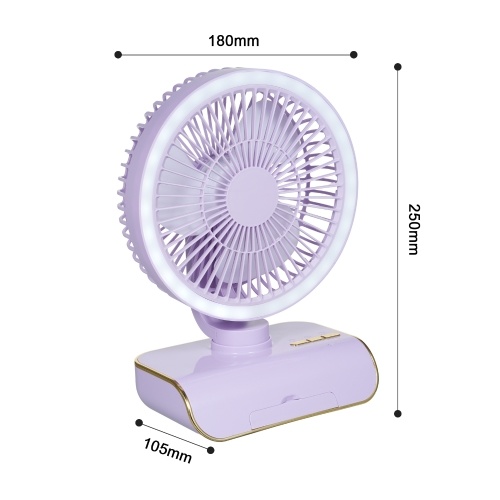 

Desktop Multifunction Fan USB Rechargeable Fan Automatic Fan(2000mAh Battery)