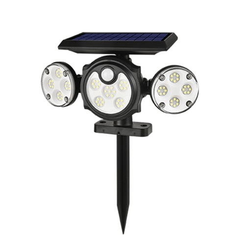 78 LEDs Solar Powered Wall Lights with Ground Stake 3 Lighting Heads Human Induction ans Lighting Control
78 LEDs Solar Powered Wall Lights with Ground Stake 3 Lighting Heads Human Induction ans Lighting Control