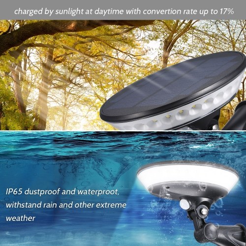 29 LEDs Solar Wall Light 360 Degree Bright Lighting PIM Motion Sensor Night Lamp Outdoor Waterproof Lighting for Garden Street Fence Secure
29 LEDs Solar Wall Light 360 Degree Bright Lighting PIM Motion Sensor Night Lamp Outdoor Waterproof Lighting for Garden Street Fence Secure
