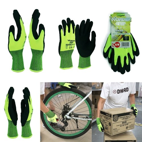 Wonder Grip Universal Work Gloves with 13-Gauge Nylon Liner & Nitrile Foaming Coating Abrasion-proof Gardening Gloves
Wonder Grip Universal Work Gloves with 13-Gauge Nylon Liner & Nitrile Foaming Coating Abrasion-proof Gardening Gloves