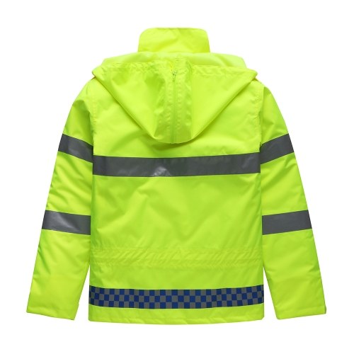 Safety Rain Jacket with Down Jacket Waterproof Reflective High Visibility with Detachable Hood Safety Raincoat Traffic Jacket for Adult Yellow Size L
Safety Rain Jacket with Down Jacket Waterproof Reflective High Visibility with Detachable Hood Safety Raincoat Traffic Jacket for Adult Yellow Size L