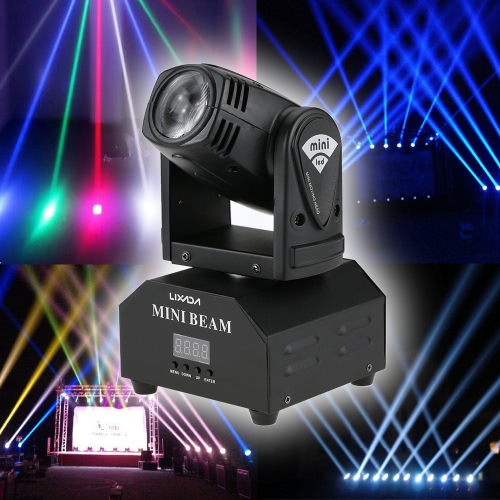 Lixada 50W LED Rotating Moving Head RGBW Beam Stage Effect Lamp Lixada 50W LED Rotating Moving Head RGBW Beam Stage Effect Lamp