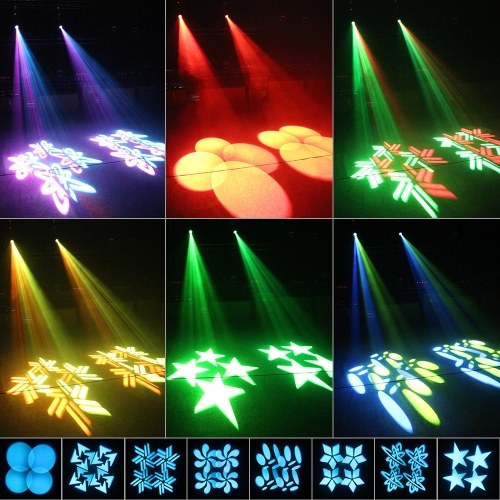 120W LEDs Moving-heads Stage Light 9/15CH 8 Patterns and 16 Colors DMX512 Sound-activated Gobos Spotlight
120W LEDs Moving-heads Stage Light 9/15CH 8 Patterns and 16 Colors DMX512 Sound-activated Gobos Spotlight