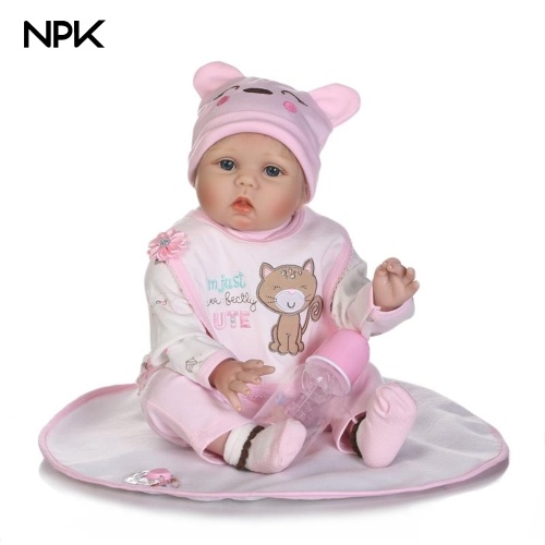 22in Reborn Baby Rebirth Doll Kids Gift Blond Hair Pink Kitty 22in Reborn Baby Rebirth Doll Kids Gift Blond Hair Pink Kitty